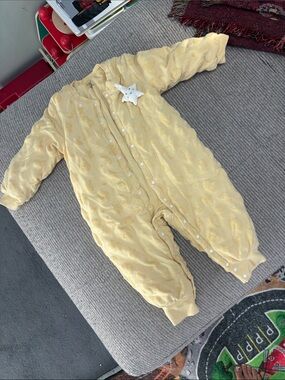 100% cotton yellow sleep sack